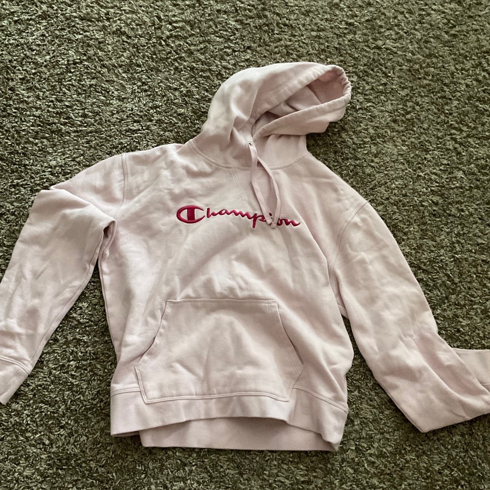 Pink champion hoodie